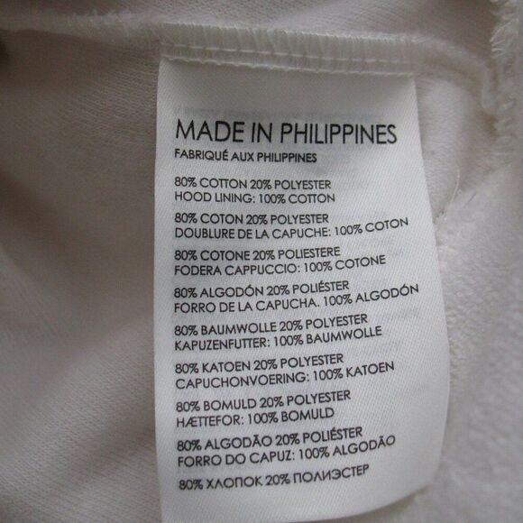 Club Monaco Terry Hoodie Pullover Top - Picture 10 of 10